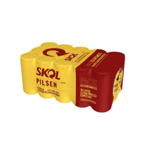 Cerveja Skol Lata 269ml c/ 15 Unidades